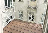 SPIEGELGASSE, GRABEN-NÄHE, 95 m2 Altbau mit Balkon, 2 Zimmer, Komplettküche, Wannenbad, Parketten, 4. Liftstock, Flügeltüren