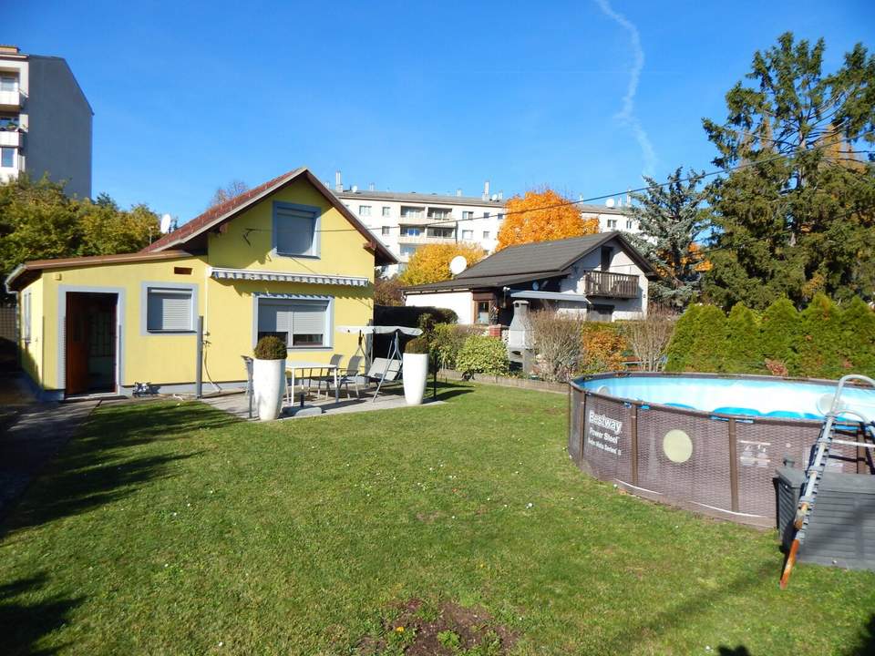 Ihr Traumhaus mit Garten und Pool in Ruhelage - Gepflegte Kleingartensiedlung, ganzjähriges Wohnen möglich