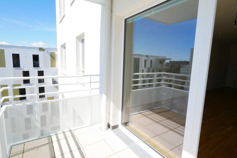 Provisionsfreie 1-Zimmer-Wohnung AM PARK mit Terrasse im Erdgeschoss, Wohnung-miete, 629,00,€, 1210 Wien 21., Floridsdorf