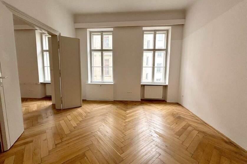 Hofseitiges Ruhiges zwei Zimmer Altbaubüro 58m²!, Gewerbeobjekt-miete, 795,20,€, 1020 Wien 2., Leopoldstadt