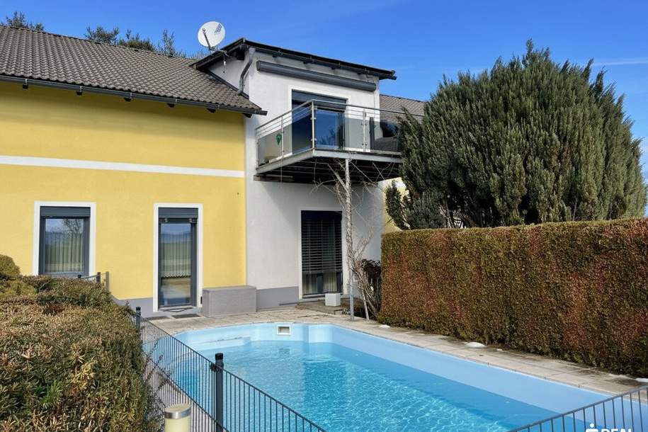 Raum für Großes – Einfamilienhaus mit Pool und Garten in grüner Höhenlage über Villach, Haus-kauf, 679.000,€, 9500 Villach(Stadt)