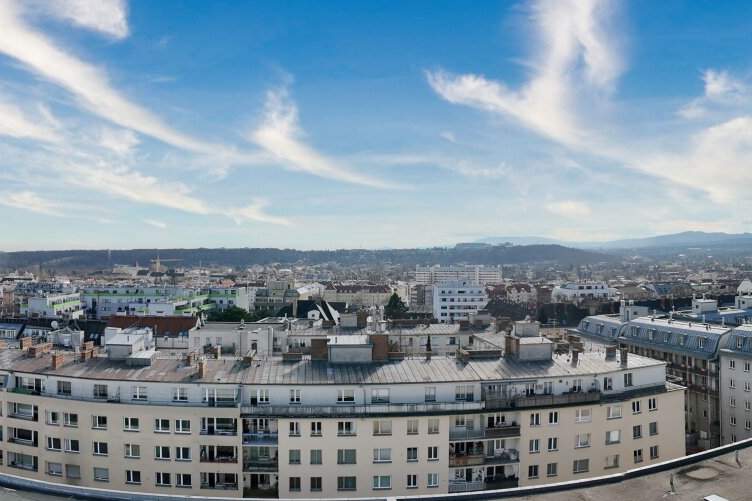 Penthouse-Büro mit ca. 180m² &amp; Rundum-Terrasse | Sensationeller Panoramablick über Wien, Gewerbeobjekt-miete, 3.205,20,€, 1140 Wien 14., Penzing