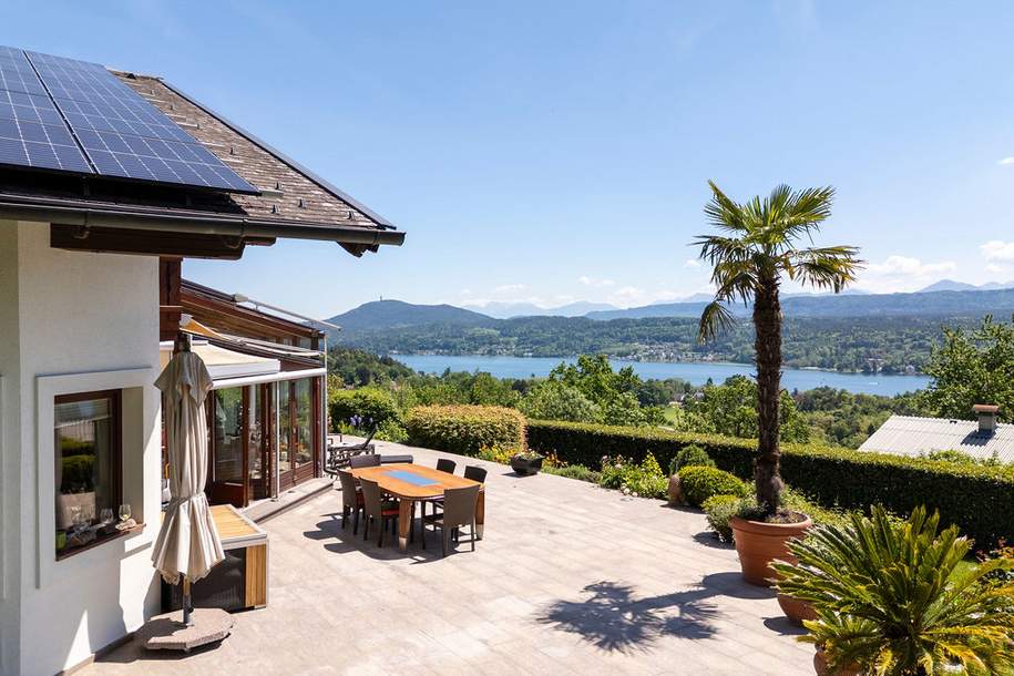 Besonderer Landsitz mit Panoramablick auf den Wörthersee und die Karawanken, Haus-kauf, 9220 Villach Land