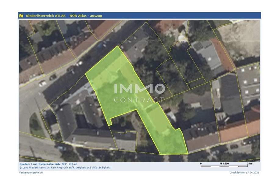 1.164qm Projektgelände - Stockerau - Zentrumszone80% -g- BKL II,III, BKerngebiet, Grund und Boden-kauf, 423.000,€, 2000 Korneuburg