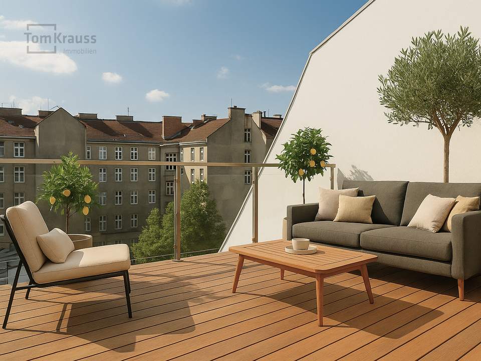 RUHE TRIFFT WOHNQUALITÄT - EXKLUSIVE DACHGESCHOSSWOHNUNG MIT BALKON IN DEN RUHIGEN INNENHOF