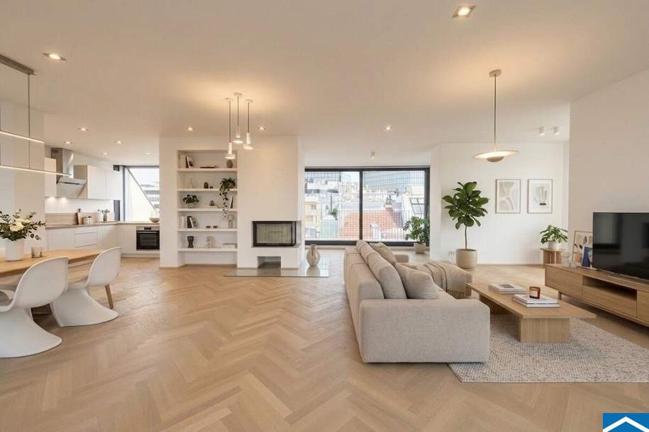 Luxuriöses Wohnen über den Dächern Wiens mit spektakulärem Ausblick, Wohnung-kauf, 2.495.000,€, 1040 Wien 4., Wieden