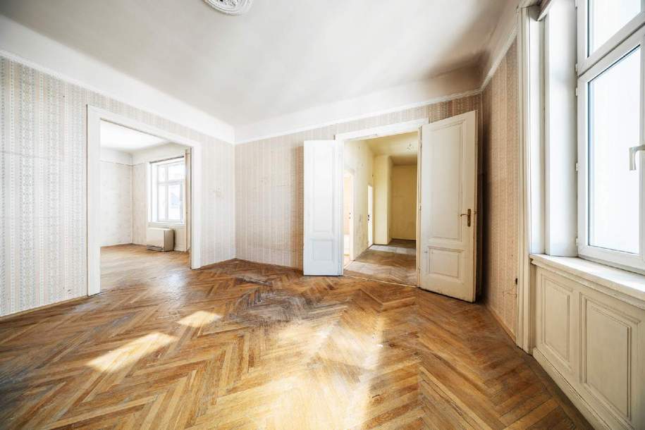 Sanierungsbedürftiger Altbau mit Potenzial: 74 m² in ruhiger Innenhoflage zur freien Gestaltung, Wohnung-kauf, 379.000,€, 1050 Wien 5., Margareten