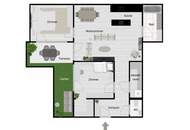 “Modern. Elegant. At Peace. – Wohnen mit Garten-Terrasse &amp; Dachterrasse!“