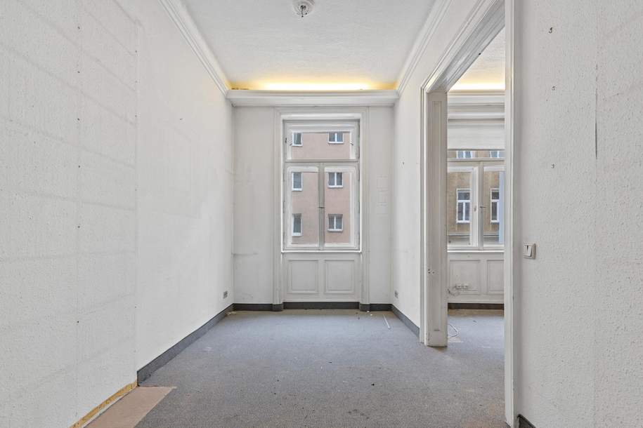 Servitenviertel und nah am Wasser/ Sanierungsbedürftige 47 Quadratmeter im Altbau, Wohnung-kauf, 315.650,€, 1090 Wien 9., Alsergrund