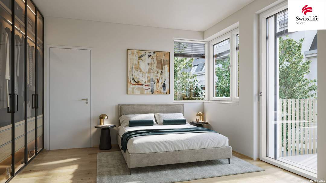 Zeitlose Architekturwohnung mit Balkon und hochwertiger Ausstattung