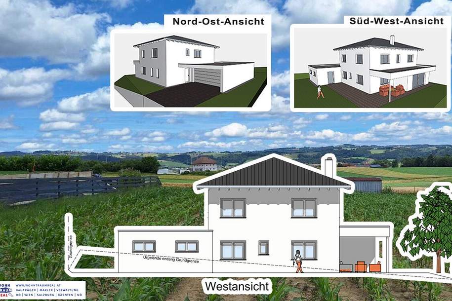 Herrliches Grundstück mit baugenehmigtem EFH-Projekt - bereit für Baustart!, Haus-kauf, 479.000,€, 4730 Grieskirchen