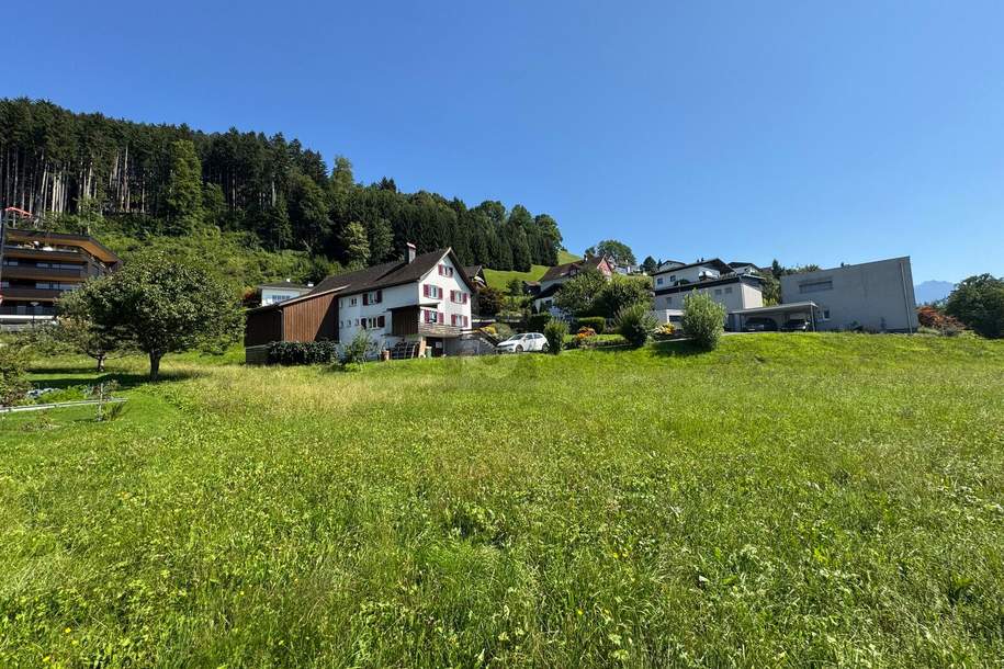 SONNIG, RUHIG UND BESTENS ANGEBUNDEN, Grund und Boden-kauf, 546.000,€, 6832 Feldkirch