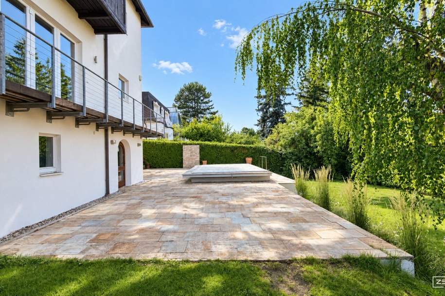 AM LAINZER TIERGARTEN | ARCHITEKTENVILLA MIT POOL UVM. – AUSSERGEWÖHNLICHE ARCHITEKTUR IN EXKLUSIVER GRÜNLAGE | ZELLMANN IMMOBILIEN, Haus-kauf, 2.195.000,€, 1130 Wien 13., Hietzing