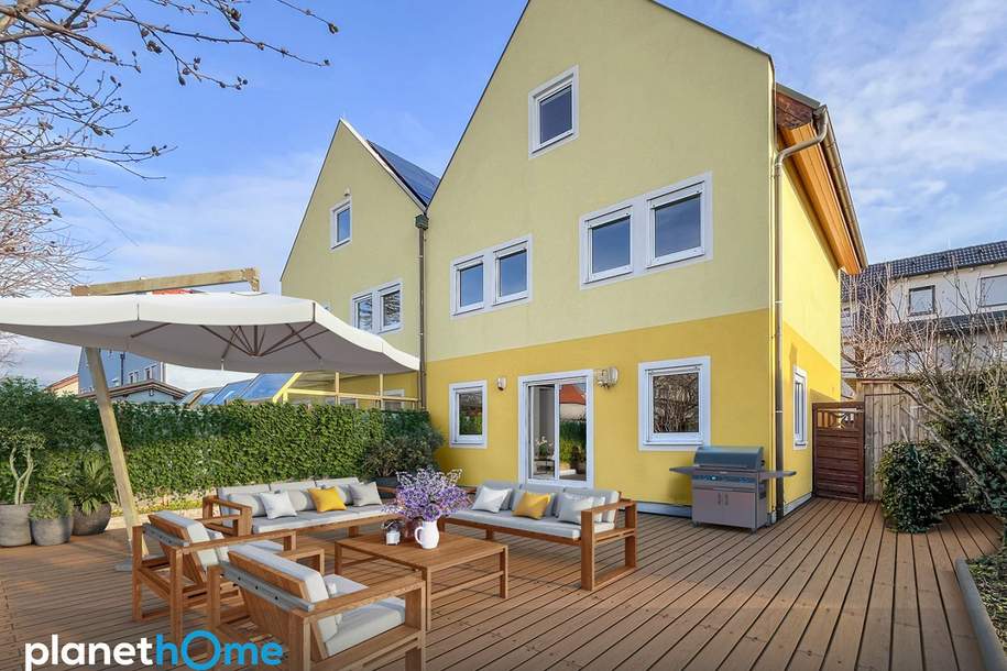 Modernes Reihenhaus – großzügiges Wohnen mit vielfältigen Möglichkeiten auf vier Geschossen, Haus-kauf, 625.000,€, 1210 Wien 22., Donaustadt