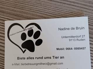 Biete Tierbetreuung, Dienstleister & Stellen-Dienstleister in 9100 Völkermarkt Biete Tierbetreuung, Dienstleister & Stellen-Dienstleister in 9100 Völkermarkt