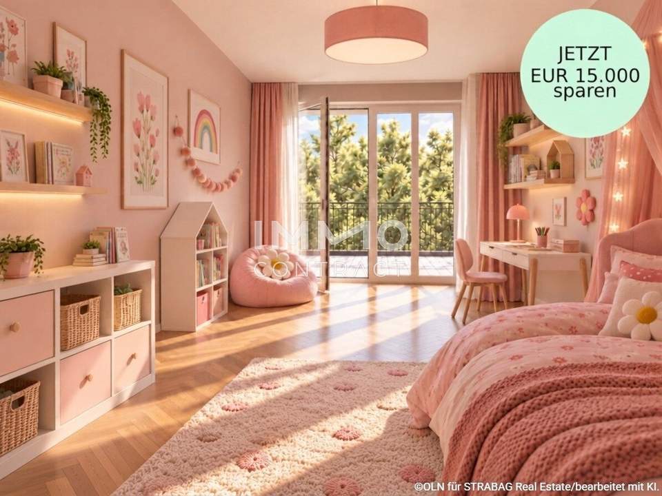 Garten-Hit Mitten lin Liesing: Provisionsfreier Neubau-Erstbezug mit Nachmittagssonne