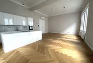 MÖLLWALDPLATZ, U1-NÄHE, 124 m2 ALTBAU, Wohnküche, 2 Zimmer, klimatisiert, 2 Bäder, Parketten, Loggia, 1. Liftstock, provisionsfrei