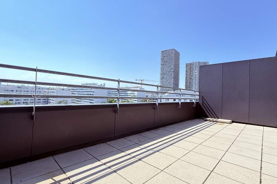 6.OG!!! 3-Zimmer-Neubauwohnung mit 30m² Terrassenfläche!!! Unmittelbare U3-Nähe!!, Wohnung-miete, 1.899,00,€, 1110 Wien 22., Donaustadt