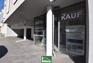 Geschäftslokal im Erdgeschoss mit straßenseitigen Schaufenstern zum sofortigen Bezug - Bestlage auf Hauptstraße unweit der U1. - WOHNTRAUM