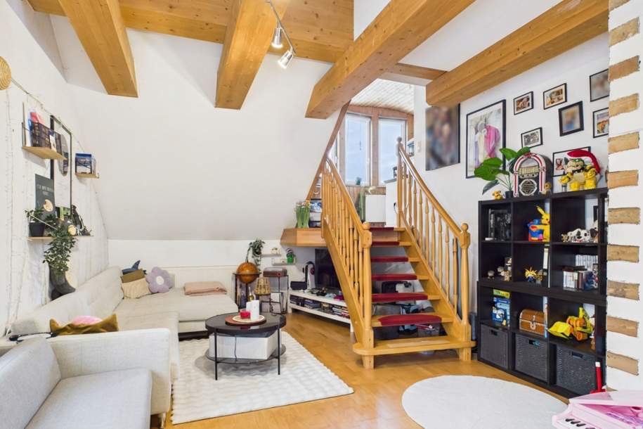 Große Dachgeschoßwohnung mit Wintergarten und Klimaanlage, Wohnung-kauf, 249.000,€, 4050 Linz-Land