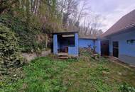 SANIERUNGSBEDÜRFTIGES LANDHAUS MIT KLEINEM HOLZSCHUPPEN UND RUHIGEM INNENHOF AN DER WAGRAMKANTE MIT KLEINEM WEINKELLER FÜR 1-2 PERSONEN