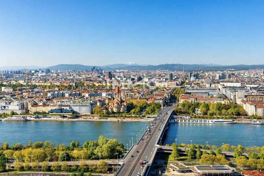 Stephansdom Blick - 35. Etage: DC2 Tower: SKY RESIDENCES, Wohnung-miete, 1.100,00,€, 1220 Wien 22., Donaustadt