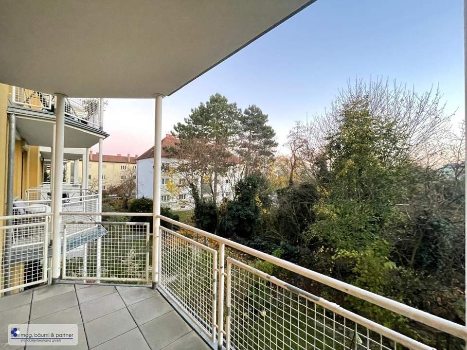 2 Zimmer nach Renovierung mit grossem BALKON - BLICK is GRÜNE