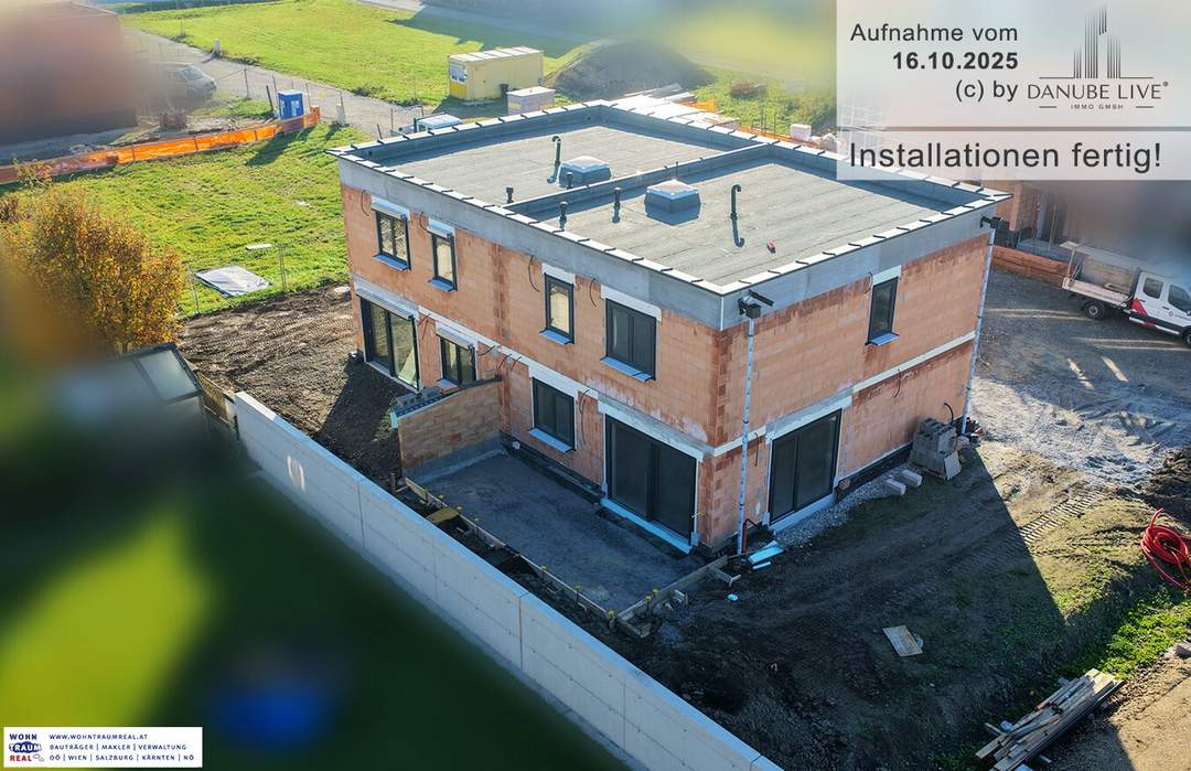 Doppelhaushälfte (Danube Live TOP 2) mit Garten, Terrasse und vielem mehr - in familienfreundlicher Lage in 4320 Perg. ROHBAU ABGESCHLOSSEN - jetzt anfragen!