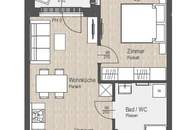2 ZIMMER | 3.OG | HOFSEITIG | Q11 - LEBEN AM FLUSS | MIT FREIFLÄCHE | AB SOFORT VERFÜGBAR