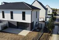 Energieeffiziente Doppelhaushälfte inkl. Photovoltaikanlage und Luftwärmepumpe – Haus links