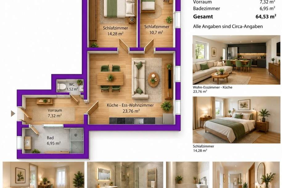 „Eigentumswohnung im Zentrum von Korneuburg“, Wohnung-kauf, 175.000,€, 2100 Korneuburg