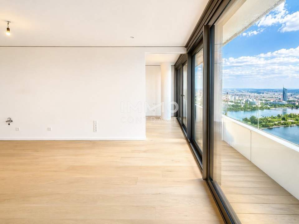 DANUBEFLATS: Smarter 2 Zimmer Grundriss - Pool, Sauna, Fitness, Concierge inklusive