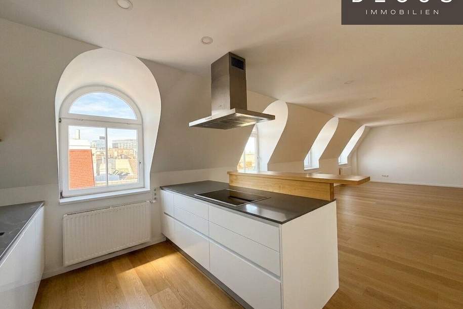 | 3 ZIMMER WOHNUNG | GROSSE TERRASSENFLÄCHEN | GROSSZÜGIGE MAISONETTWOHNUNG | DACHGESCHOSS | PERFEKTE INNENSTADTLAGE, Wohnung-miete, 5.117,51,€, 1010 Wien 1., Innere Stadt
