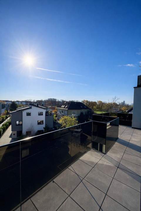 Luxury Living! Penthouse mit knapp 30qm Dachterrasse! Skyline &amp; Kahlenberg Blick! Garage! U2!