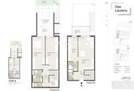 = DAS LAURENZ = Ab sofort Einziehen -4 Zimmer Gartenwohnung + 2 Bäder - 3 bedroom apartment+garden