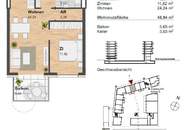AKTION 1 MONAT MIETZINSFREI! URBAN LIVING - Gut geschnittene 2-Zimmer-Wohnung in Innenhoflage!