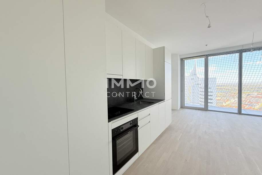 Skyline Living: DC2 Tower 34. Etage - U1 Donauinsel, Wohnung-miete, 1.100,00,€, 1220 Wien 22., Donaustadt
