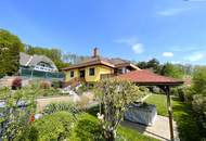 Bungalow-Idyll in Gablitz: Ihr Zuhause mit Wienerwald-Panoramablick: 4 Zimmer I Wintergarten I Südwest-Terrasse I Gartenparadies I Keller I Garage!