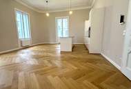 MÖLLWALDPLATZ, U1-NÄHE, 124 m2 ALTBAU, Wohnküche, 2 Zimmer, klimatisiert, 2 Bäder, Parketten, Loggia, 1. Liftstock, provisionsfrei