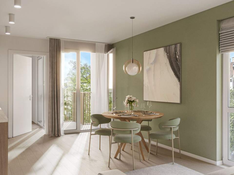 Moderne City-Wohnung mit 2 Zimmern im Neubauprojekt