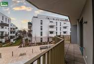 Wer hat die Größte für seine Mieter? Riesige Terrasse im Neubau mit Süd-Ausrichtung im begehrten "Hirschfeld" - Erstbezug (Nettopreis)