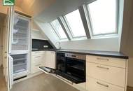 Klimatisierte Dachgeschoss-Wohnung mit Ausblick zur Donau! 5 Minuten zu U6 und S-Bahn Handelskai!