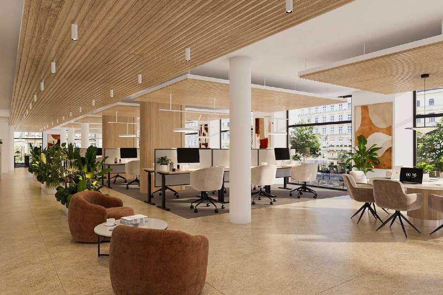 Erstbezug - High-Class Bürofläche im Kärntnerringhof mit Blick auf den Ring zu mieten, Gewerbeobjekt-miete, 30.813,89,€, 1010 Wien 1., Innere Stadt