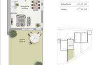 Neues Zuhause in Wilfersdorf bei Tulln : Erstbezug, 144,79m², 2 Stellplätze, Garten