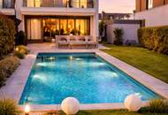 Möbliertes Designer-Doppelhaus mit Spa & Pool nahe Wien