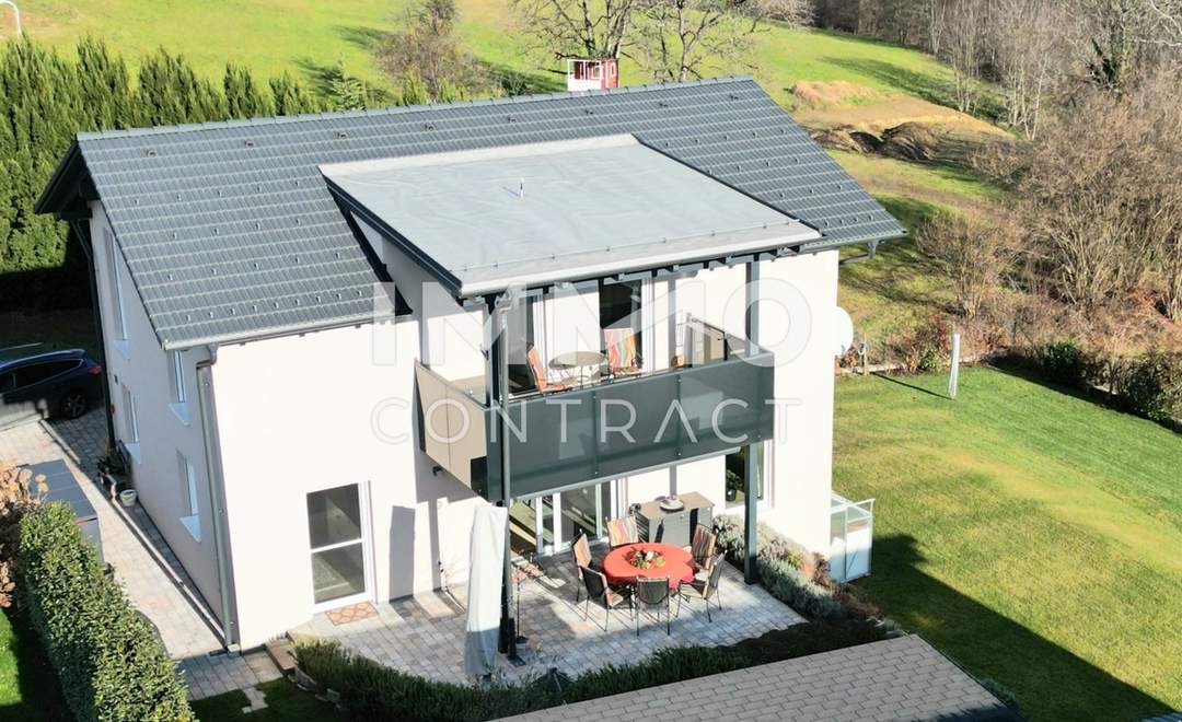 Sonnige Traum-Höhenlage - Ruhige Grünlage mit herrlichem Ausblick, Gartenterrasse, Garten &amp; Aufzug