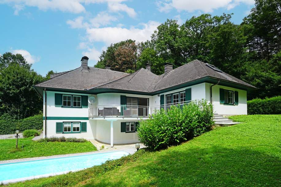 Repräsentative Villa mit Pool und Wellnessbereich in sonniger Waldrandruhelage, Haus-kauf, 1.190.000,€, 3002 Sankt Pölten(Land)