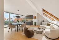 Helle DG-Maisonette mit großer Terrasse beim Naschmarkt mit Garagenplatz im Haus