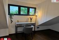 Luxus pur im historischen „Freihof“: Exklusives Penthouse mit Blick auf die Donau und Weingärten, mit großem Garten &amp; Pool sowie Parkplatz