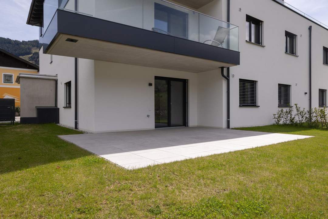 „Zentrumswohnung mit Weitblick“ - Neubau-Mietwohnung mit Terrasse, Garten und Panoramablick!